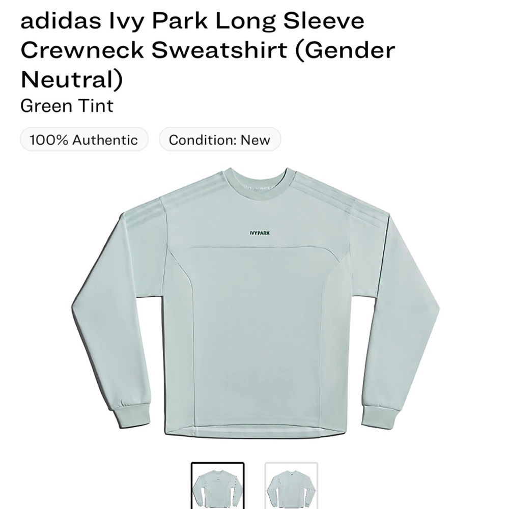 IVY PARK Size XL gender neutral Azure crewneck
